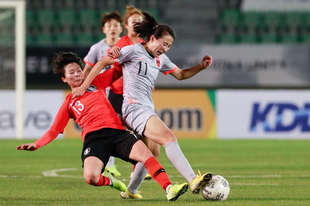 中国女足对韩国