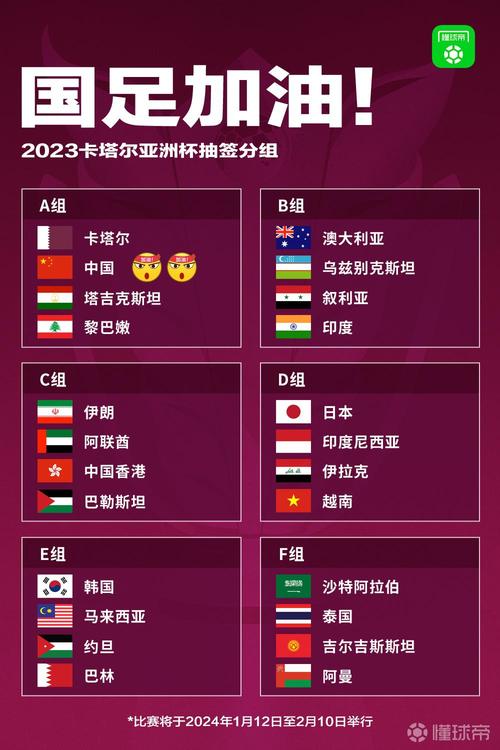 赛程2021赛程表亚洲杯